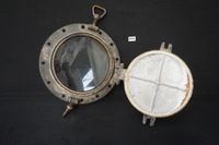 ancien hublot de navire en métal - avec couvercle étanche - …