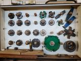 a picture of a display of various tools on a table
