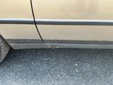 a close up of a car with a flat tire