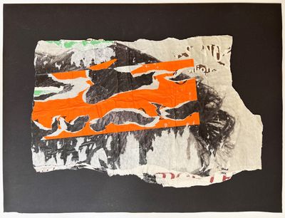 une photo d'une feuille de papier sur laquelle figure l'image d'un chien