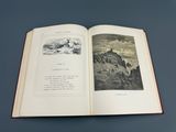un livre ouvert avec l'image d'un homme à cheval