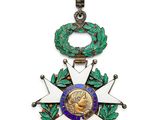 gros plan d'une médaille sur fond blanc