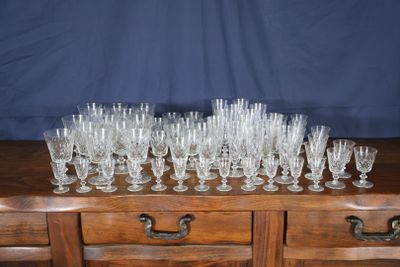 Lot De 2 Verres En Cristal Baccarat - Modèle Rohan - Très Bon état