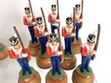 a lot of toy soldiers that are on display