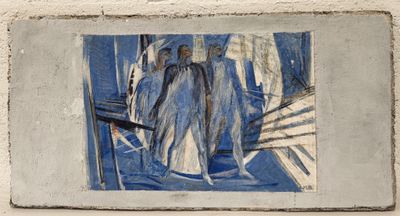 une image d'un tableau sur le mur d'un bâtiment