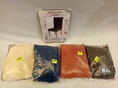 Lot de 40 housses de chaise - différents coloris