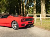 a red sports car parked on the side of the road
