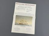 a piece of paper that has a picture of a ship on it