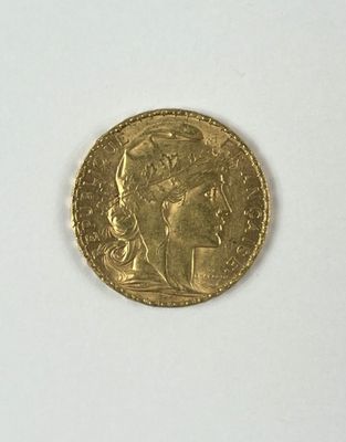 Pièce de 20 francs or au coq de Chaplain 1909. - Photo 1