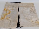 an image of a piece of cloth with a dragon drawn on it