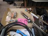 a box full of tools that are sitting on a table