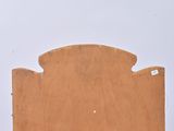 a wooden headboard that has been made to look like a headboard