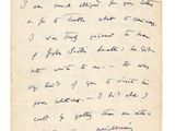 une lettre manuscrite rédigée par un homme sur une feuille de papier