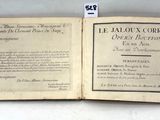 an open book with a label on the front of it