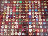 a display case full of many different types of watches
