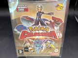 La GameCube est dotée d'un boîtier en plastique transparent sur lequel figure l'image d'un personnage de dessin animé.
