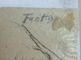 a picture of a drawing of a cat on a piece of paper