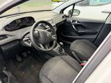 a car with a steering wheel and a dash board