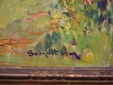 an image of a painting of a woman in a field of flowers