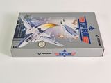 a box with a model of a fighter jet on it