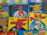 several children ' s books are stacked on top of each other