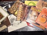 a lot of music books on a table on the table
