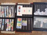 many different types of stamps in a case