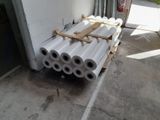 several rolls of toilet paper are stacked on top of each other