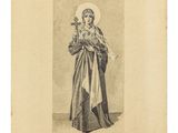 un dessin en noir et blanc représentant une femme tenant un oiseau