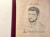 le dessin d'un homme barbu sur la couverture d'un livre