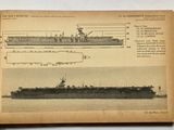 an open book with a drawing of a ship and a diagram of a ship