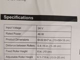 a picture of a sign describing the specifications of a motorcycle