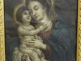 an image of a painting of a woman holding a baby
