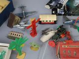 a lot of toys that are on a table