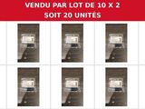 six photos différentes d'un bus accompagnées de la mention « vendu par lot de 20 x 2, soit 20 unités »