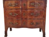 une image d'une commode en bois avec un plateau en marbre