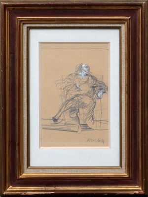 an image of a drawing of a man sitting in a chair