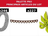 four different types of decorative objects displayed on a white background
