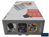 the box is open to show the contents of the device