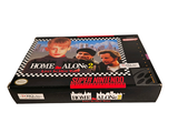 a box with a picture of a couple of men on it