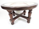 an image of a coffee table with a marble top