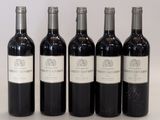 quatre bouteilles de vin sont alignées