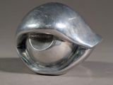 a silver object that is sitting on a table