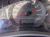 a close up view of a speedometer in a car