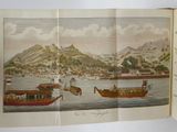 a book with a picture of boats in the water