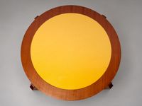 Table en teck, le plateau circulaire amovible et gainé de ti… (photo 5)