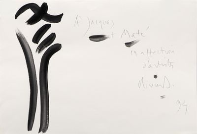 a white board with a drawing of a flower on it