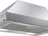 an image of a stainless steel range hood with a light on it
