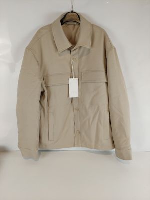 ZARA - Veste surchemise matelassée - Beige - Taille L - Aspe…