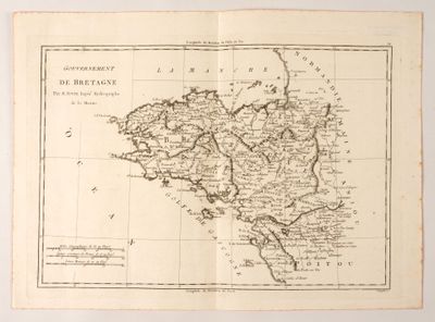 une vieille carte des îles britanniques datant du milieu du XIXe siècle